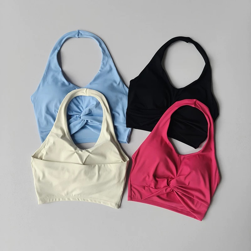 Halter Twist Sports Bra Women  - Pilate Yoga Workout review and price