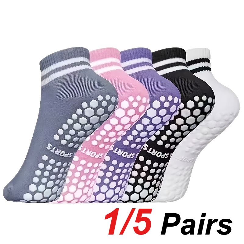 1/5 Pair Women's Silicone Anti - Medias Para Pilates Y Yoga review and price